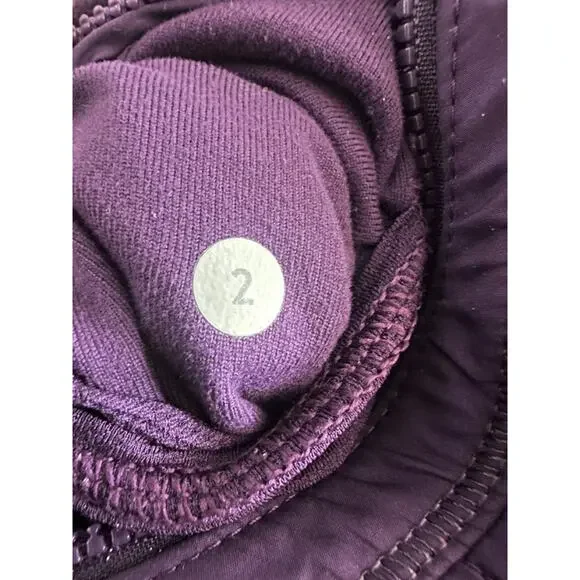 Lululemon First Mile Jacket Darkest Magenta Purple Full Zip Women's Size 2 - Picture 4 of 16